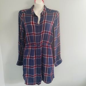 Express Plaid Shirt Dress